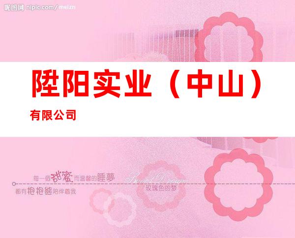 陞阳实业（中山）有限公司